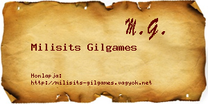 Milisits Gilgames névjegykártya